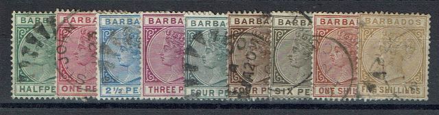 Image of Barbados SG 89/103 G/FU British Commonwealth Stamp